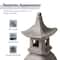 Glitzhome® 24" MGO Faux Concrete Pagoda Garden Statue